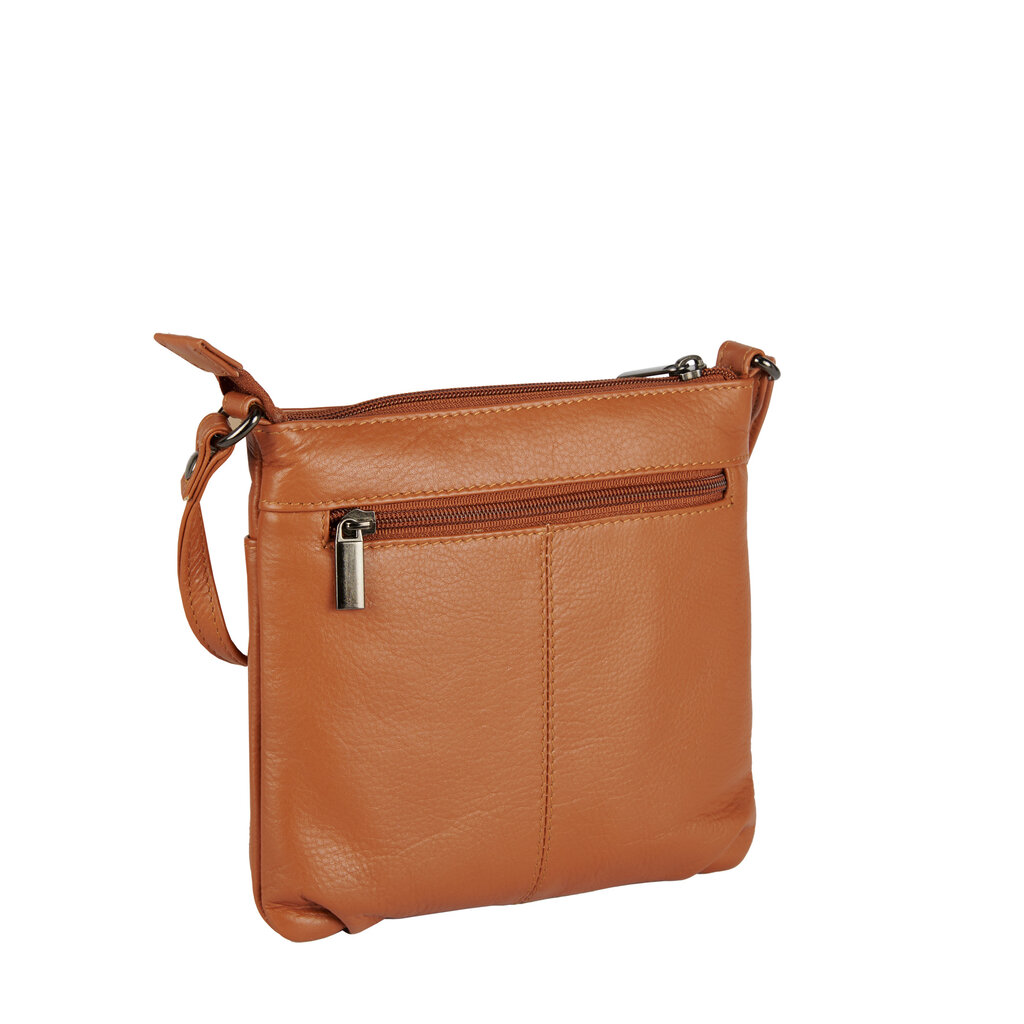 Leather Crossbody Bag for Women, Cognac