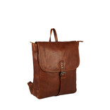 Justified Bags® Nynke - Mansfield Backpack Flap Cognac