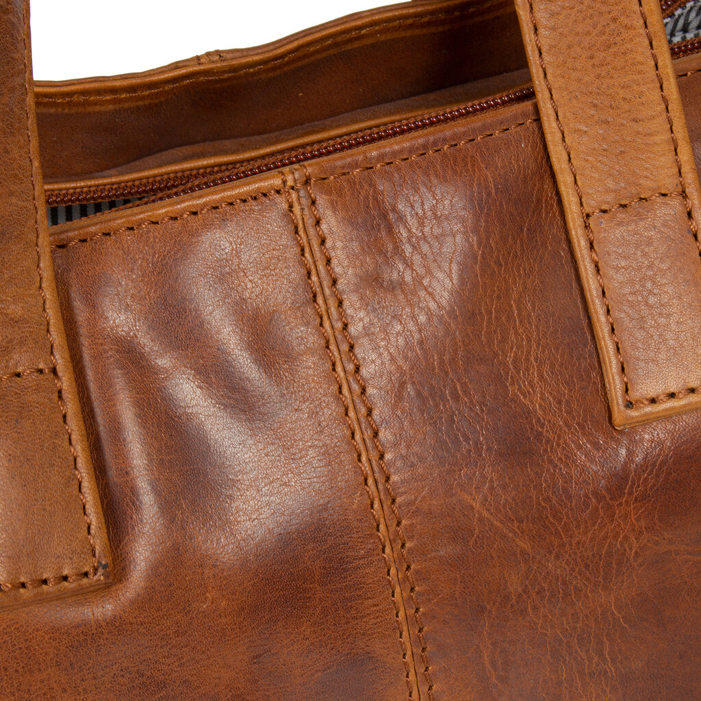 Justified Justified Bags Nynke Cognac 7L Shopper Medium