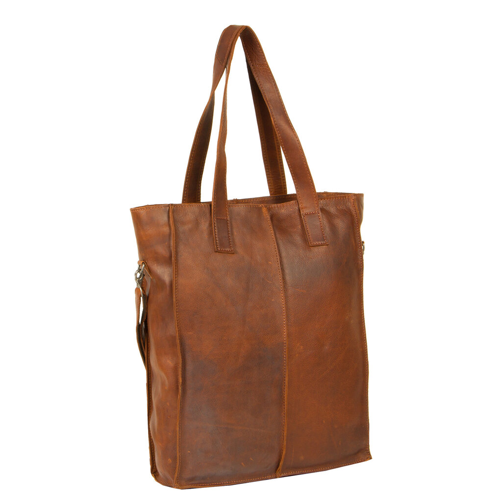 Justified Bags Nynke Cognac 14L Shopper Laptop 15.6