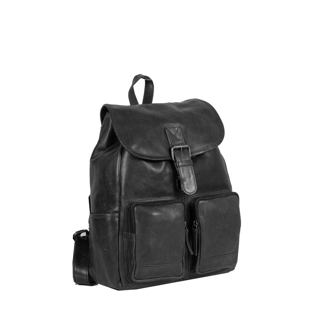 Justified Bags® Nynke Classic Backpack Black Leather