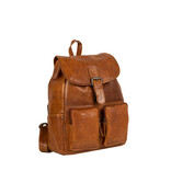 Justified Bags® Nynke Klassischer Lederrucksack Cognac