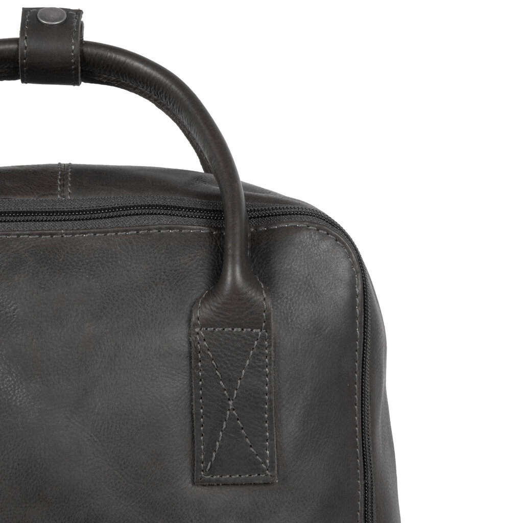Justified Bags® Nynke Leather Shopper Backpack Black