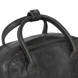 Justified Bags® Nynke Leather Shopper Backpack Black