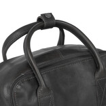 Justified Bags® Nynke Leder Shopper-Rucksack Schwarz