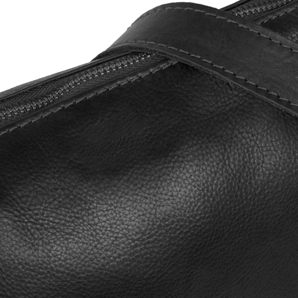 Justified Bags® Nynke Square Leder Umhängetasche Schwarz