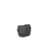 Justified Bags® Nynke Medium Flapover Leather Shoulder Bag Black