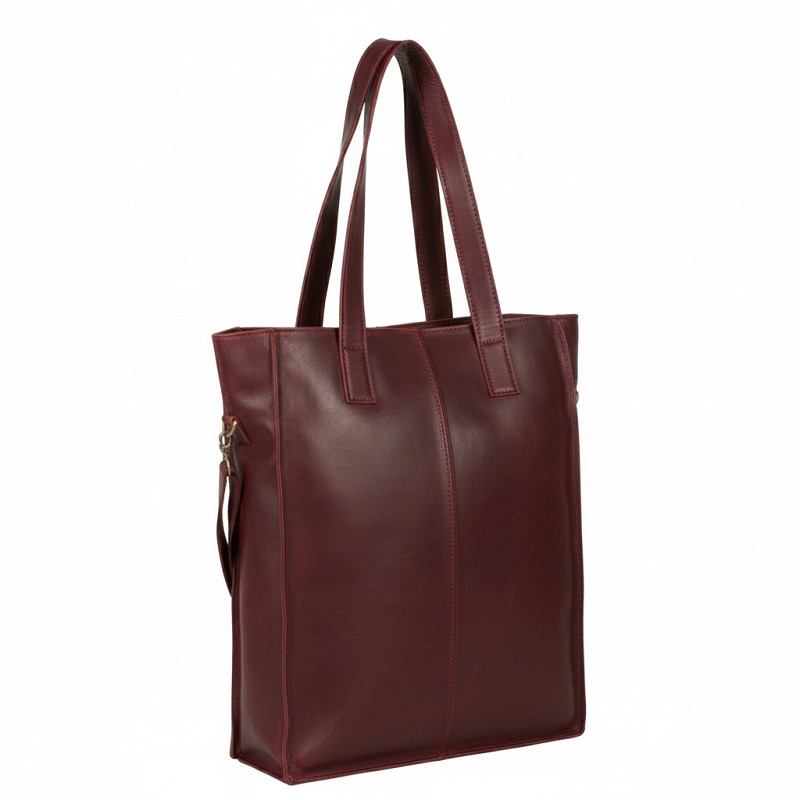 Justified Bags Nynke Donker Rood 13L Shopper Laptop 14