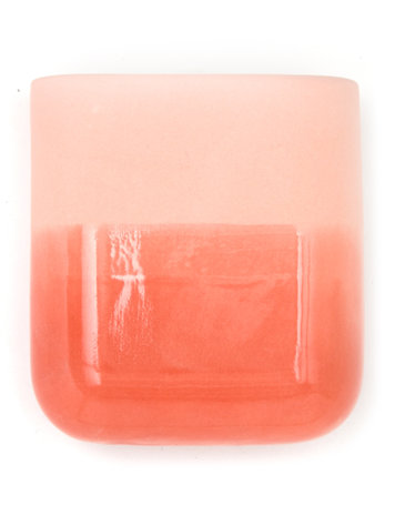 Studio Harm&Elke Wall vase Dip short Coral / Red 059