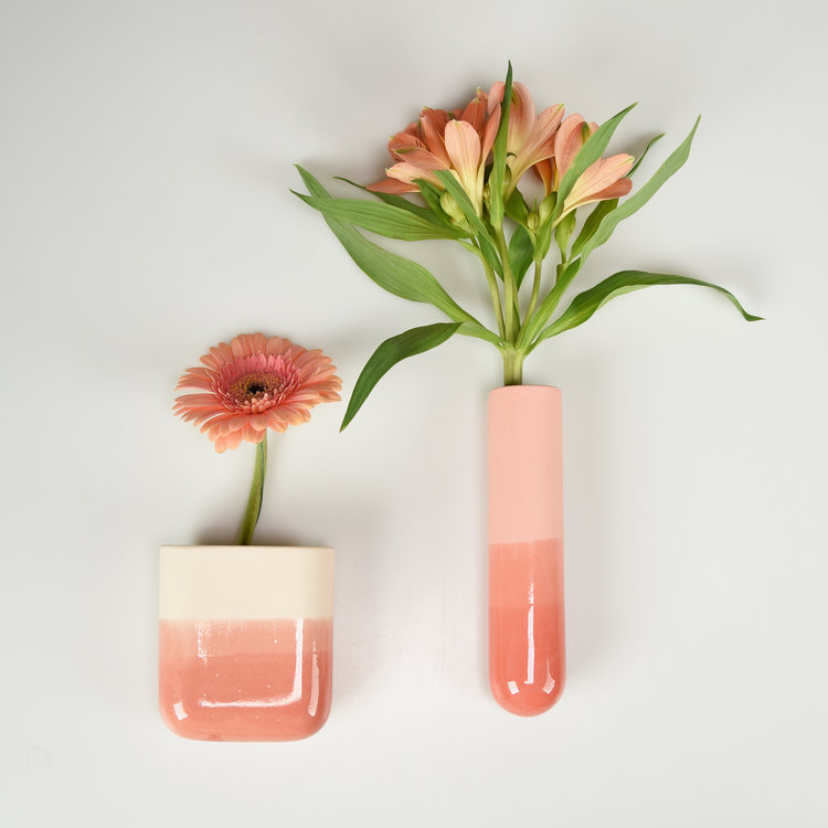 Studio Harm&Elke Wall vase Dip short Nude / Nude 067