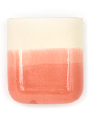 Studio Harm&Elke Wall vase Dip short Nude / Red 059