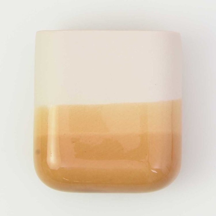 Studio Harm&Elke Wall vase Dip short Nude / Brown 041
