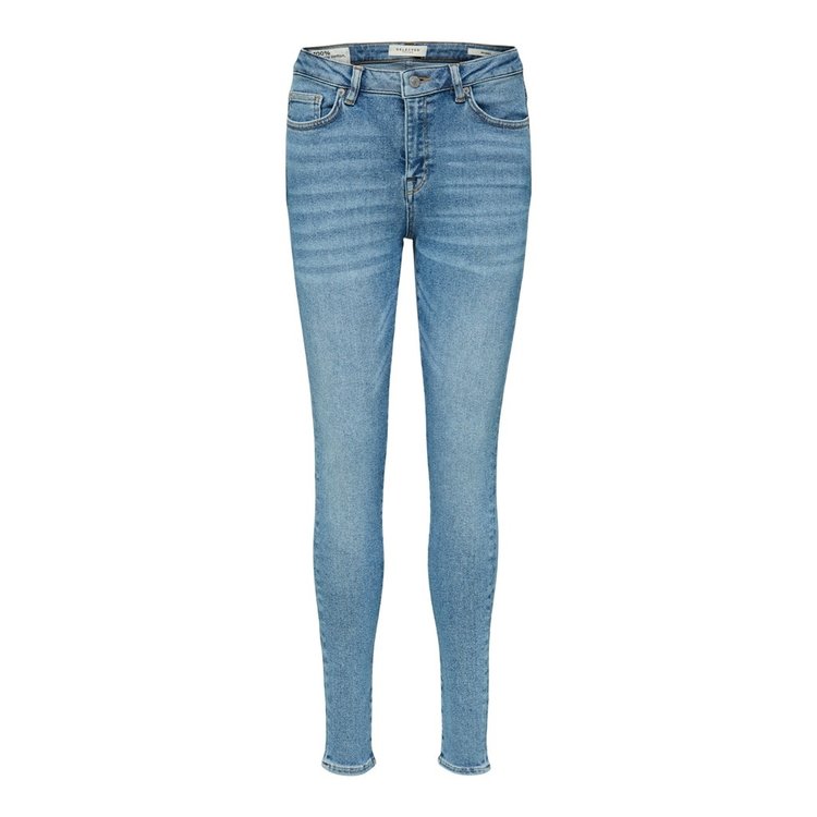 Selected Femme SOPHIA MW SKINNY MID BLUE JEANS