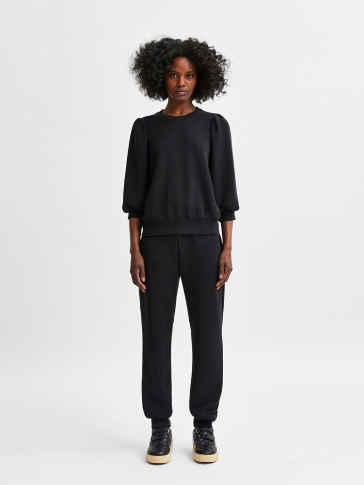 SLFTENNY 3/4 SWEAT TOP Black