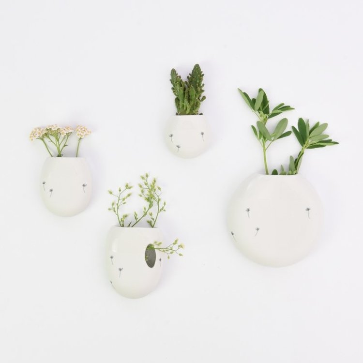 Studio Harm&Elke Wandvaasje Recycle M Wit