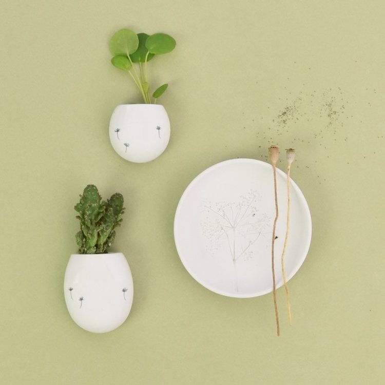 Studio Harm&Elke Wandvaasje Recycle M Wit