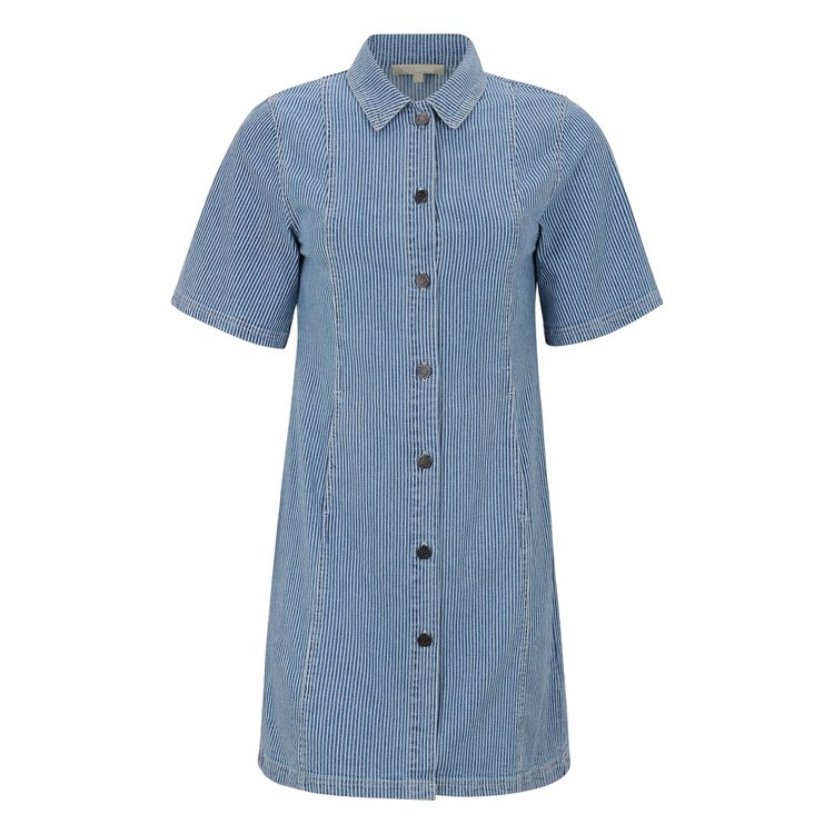 SRTaylor 2/4 Dress 954 Hickory Stripes mid Blue