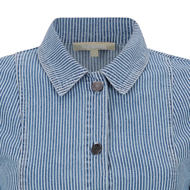 SRTaylor 2/4 Dress 954 Hickory Stripes mid Blue