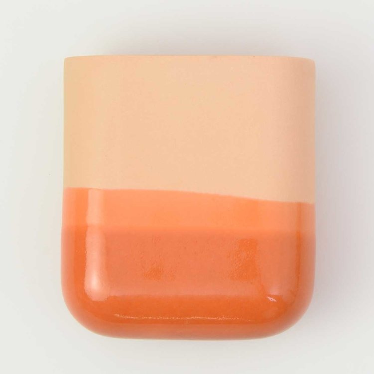 Studio Harm&Elke Wall vase Dip short Orange / Orange 054