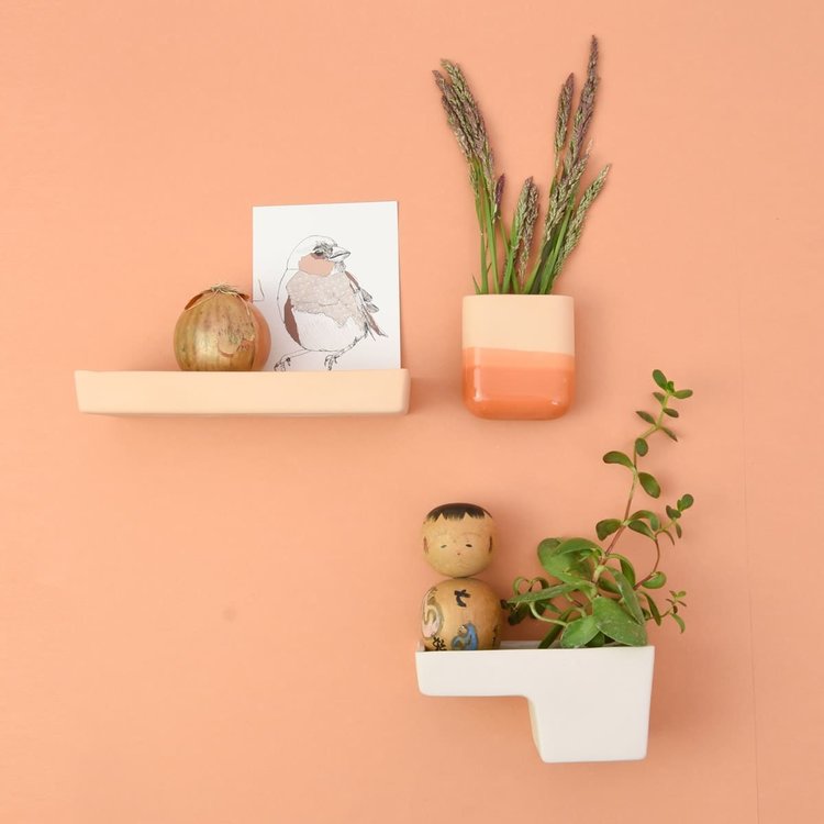 Studio Harm&Elke Wall vase Dip short Orange / Orange 054