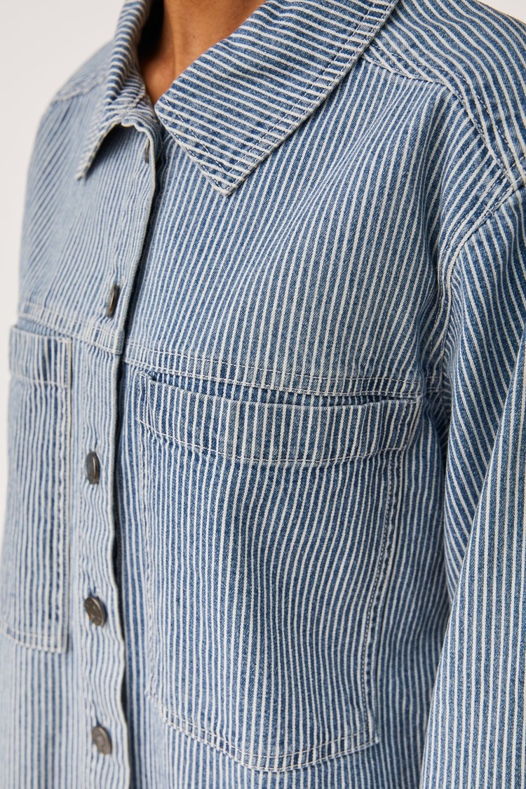 SRTaylor Jacket 954 Hickory Stripes mid Blue