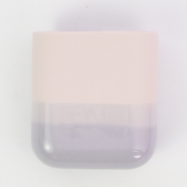 Studio Harm&Elke Wall vase Dip short Soft Pink / Grey 077