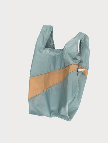 Susan Bijl The New Shopping Bag Grey & Camel Medium