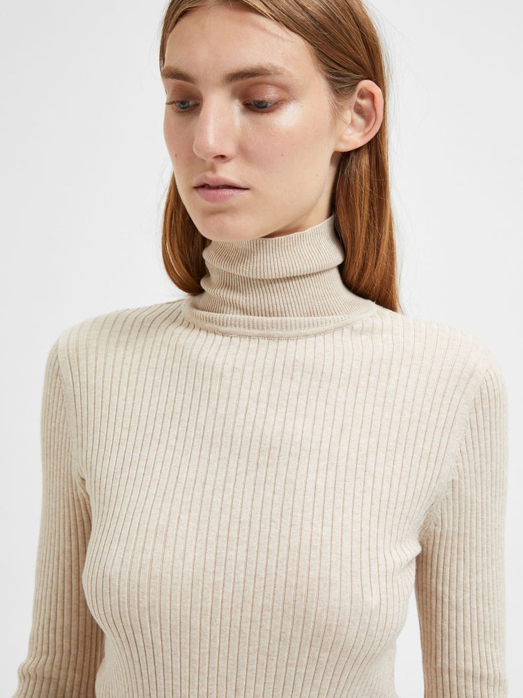 SLF LYDIA COSTA LS KNIT ROLLNECK Birch