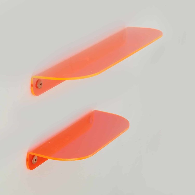 Studio Harm&Elke Acryl wall shelf S 20 cm Neon Orange
