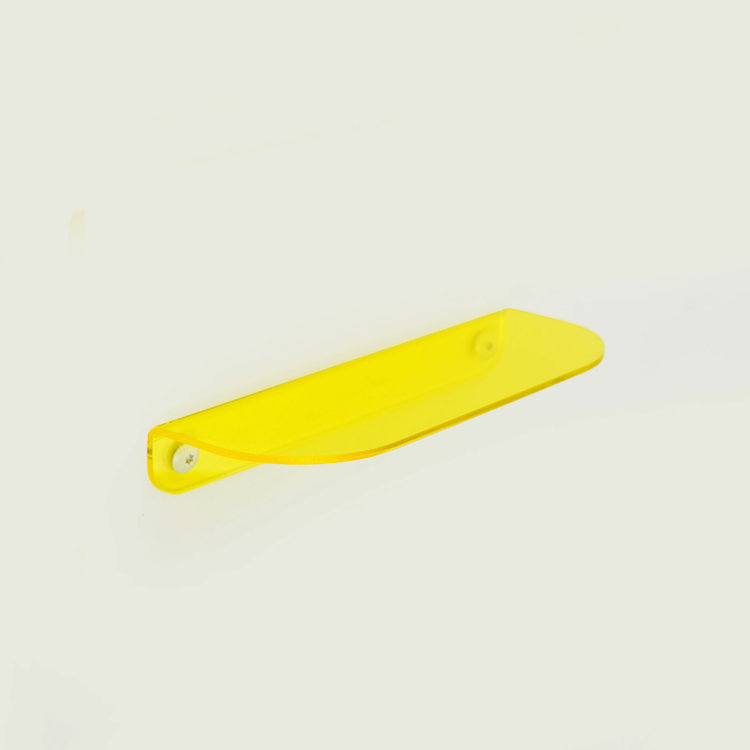 Studio Harm&Elke Acryl wall shelf S 20 cm Transparant Yellow S