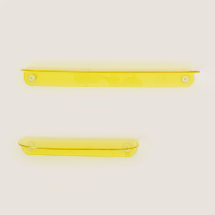Studio Harm&Elke Acryl wall shelf S 20 cm Transparant Yellow S