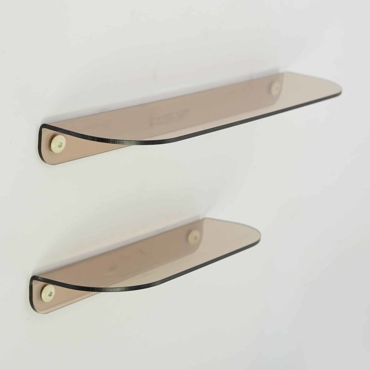 Studio Harm&Elke Acryl wall shelf M 30 cm Smoke