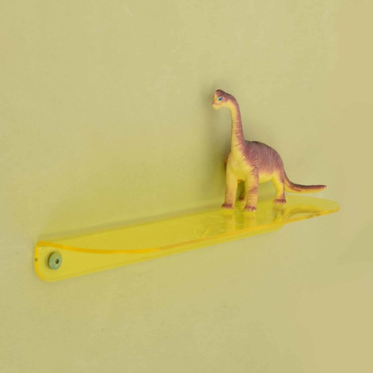 Studio Harm&Elke Acryl wall shelf M 30 cm Transparant Yellow