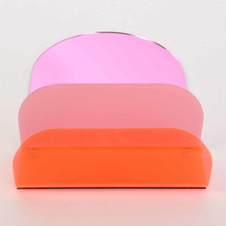 Studio Harm&Elke Wall Mirror Pink/Orange 20/30 cm