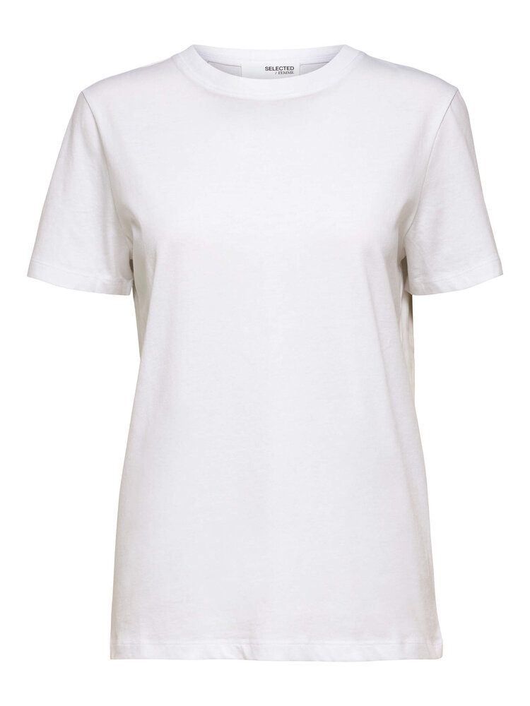SLFMYESSENTIAL SS O-NECK TEE Brigth White