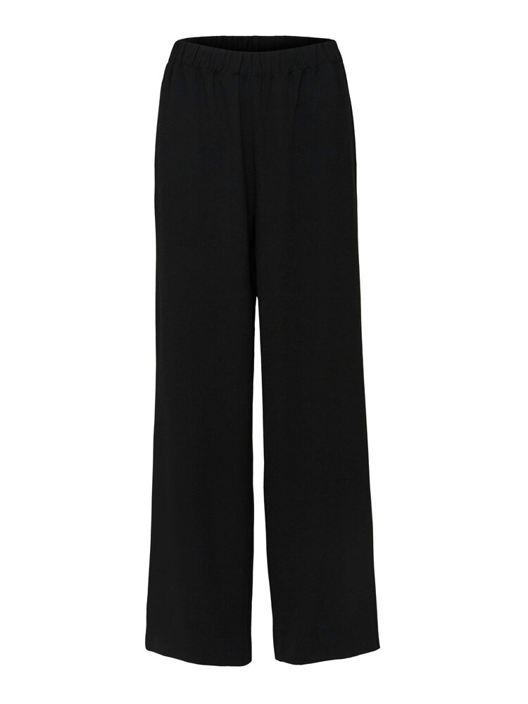 SLFTINNI-RELAXED MW WIDE PANT Black