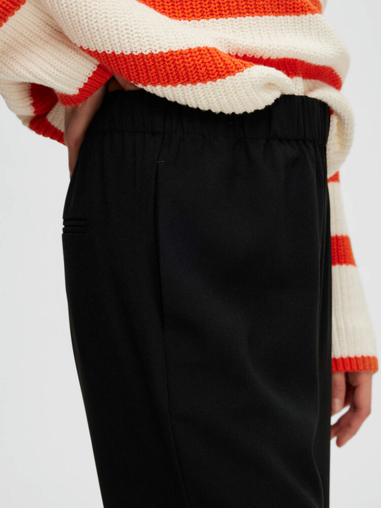 SLFTINNI-RELAXED MW WIDE PANT Black