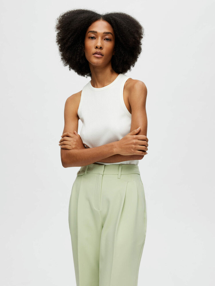 Selected Femme SLFANNA O-NECK TANK TOP Snow White