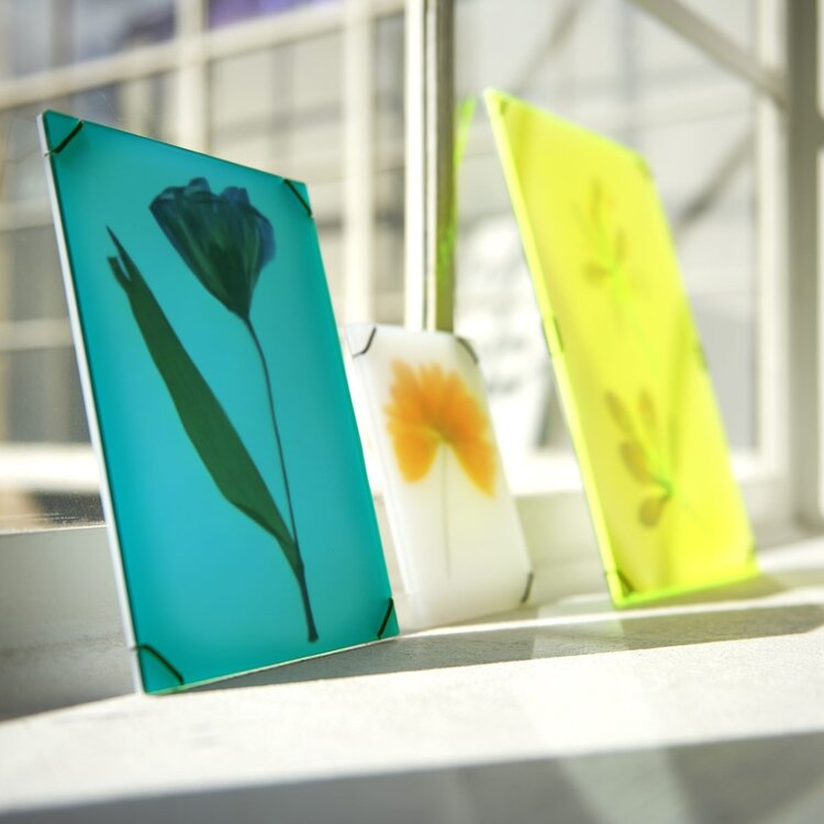 Carmela Bogman Flower Frame Bright Yellow Small