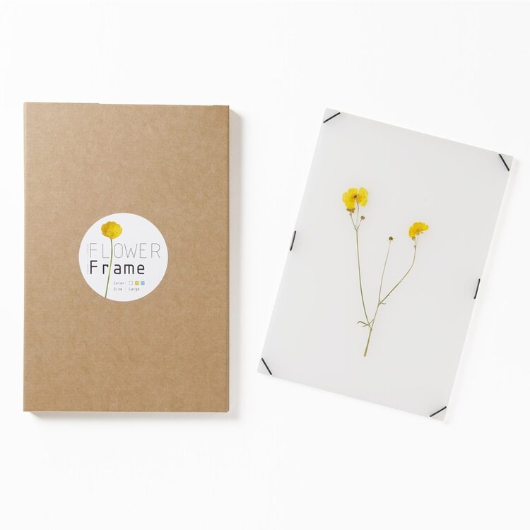 Carmela Bogman Flower Frame Bright Yellow Large