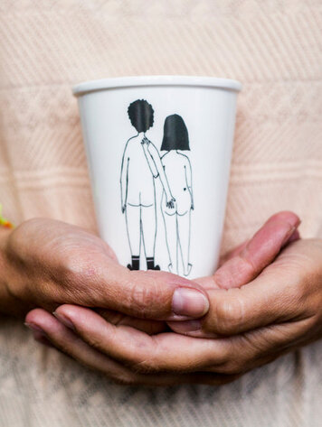 helen b Beker Naked couple back