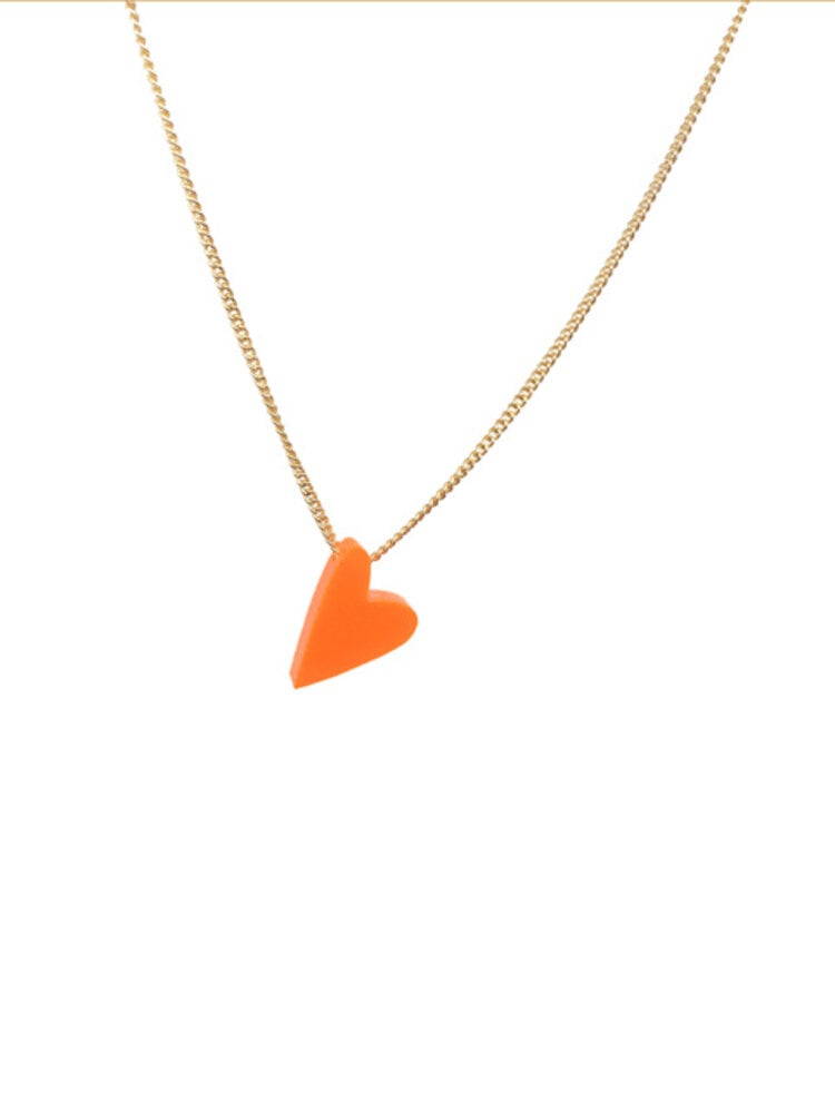 Turina Jewellery Ketting Loved by me Fluo Orange