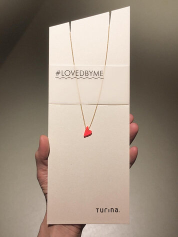 Turina Jewellery Ketting Loved by me Fluo Orange