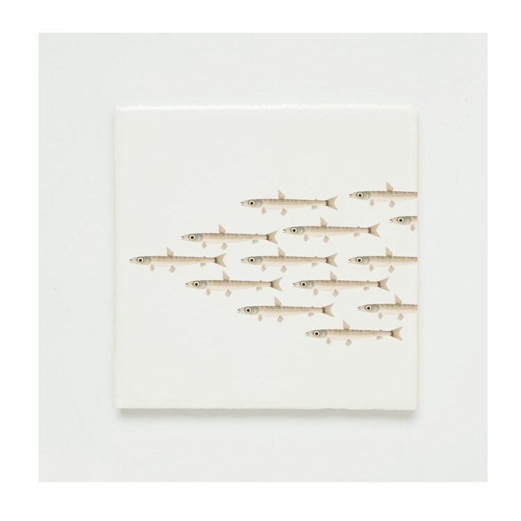 Lylies Wandtegel Collage Naturalis - The wave