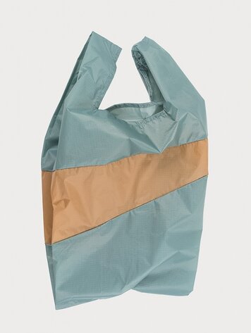 Susan Bijl The New Shopping Bag Grey & Camel Large