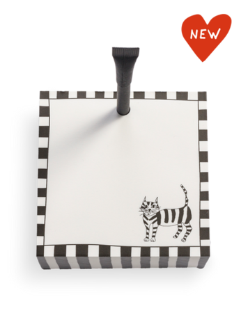 helen b Blocnote XL cat + black pen