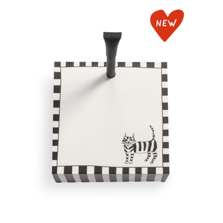 helen b Blocnote XL cat + black pen