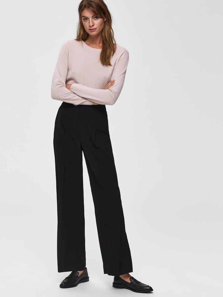 SLFTINNI MW WIDE PANT Black