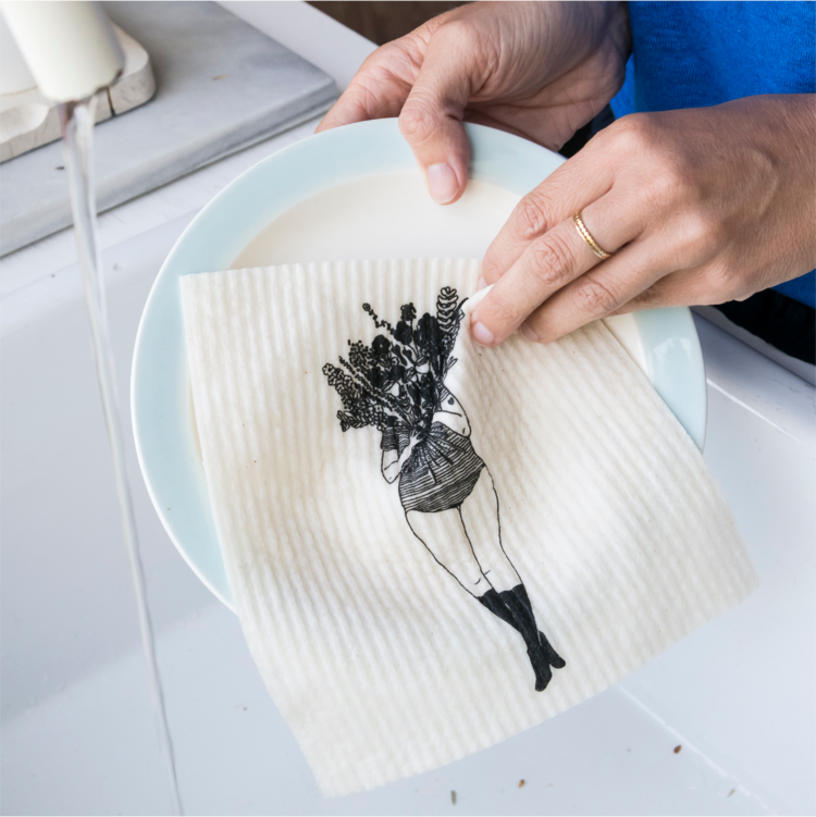 helen b Sponsdoek Flower girl & Pin-up cake girl