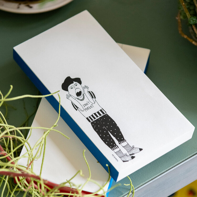 helen b Blocnote lang Don't forget